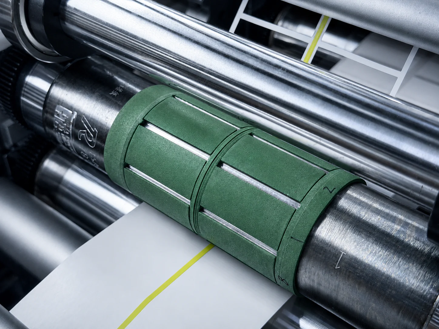 Machine detail for precision converting and tooling